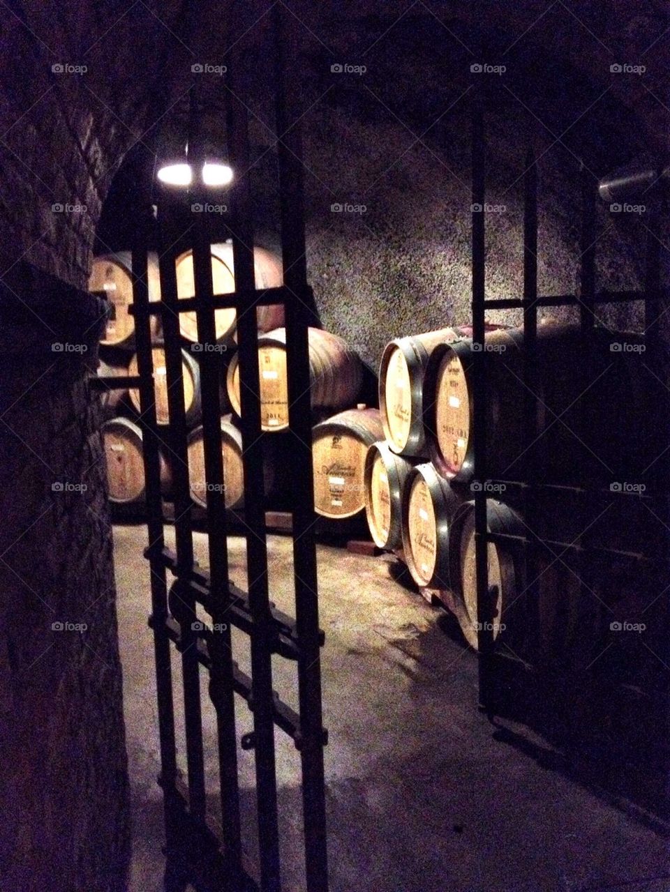 Wine cellar in Napa Valley