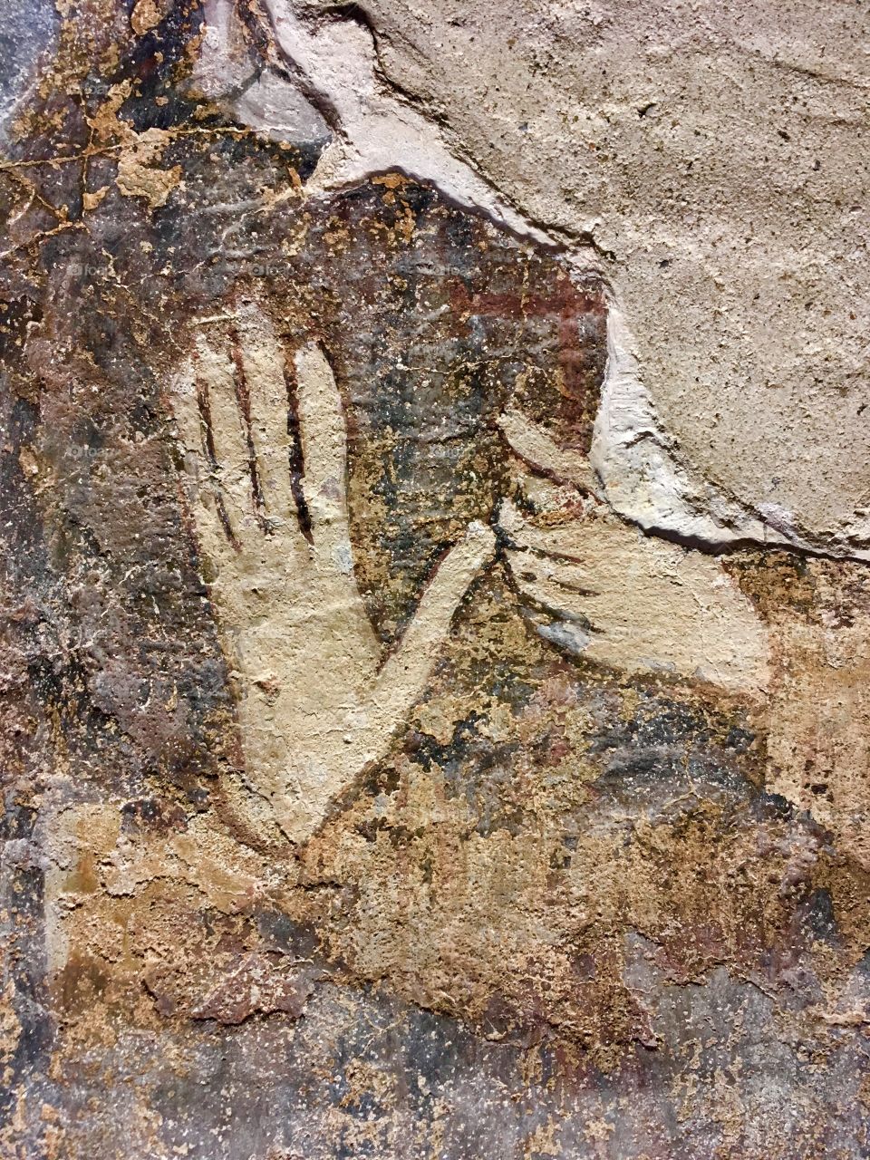 interesting fresco detail, 7th c. Torba Monastery, Gornate Olona, province of Vareseaq