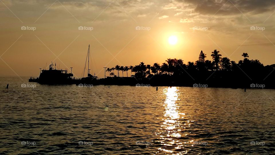 sunset Kona Hawai'i