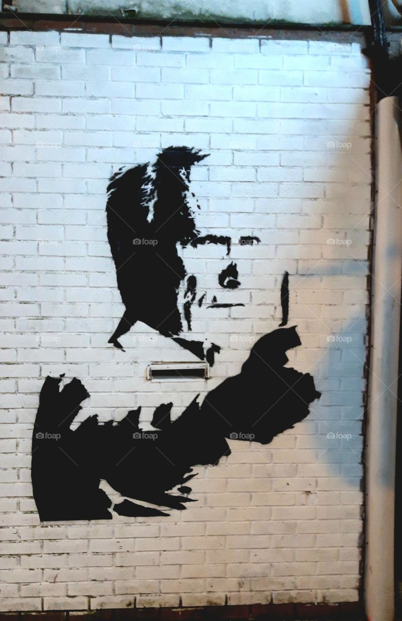 streetart with Clint Eastwood in Arras