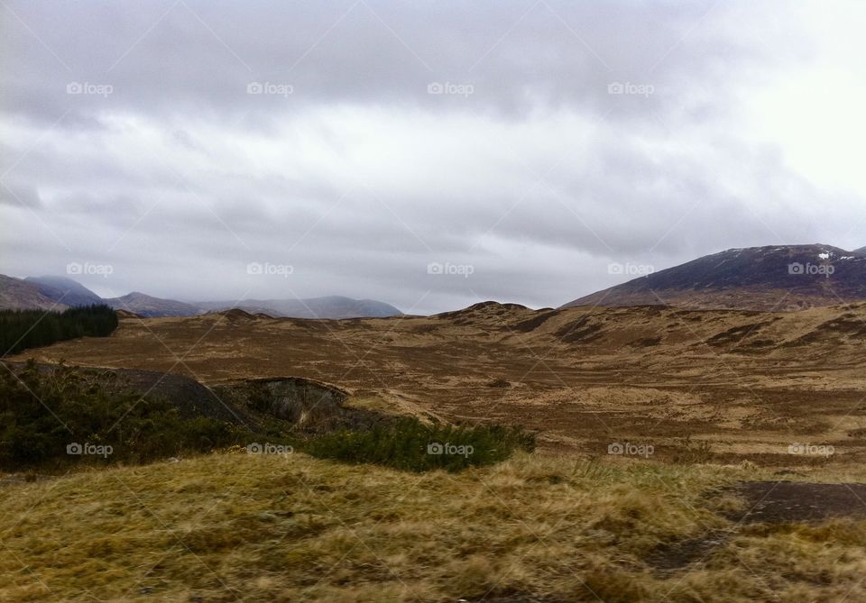 Clouds in the mountains