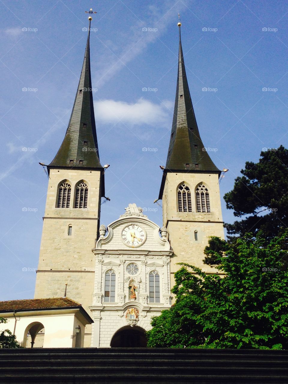 historical church in luzern . historical church in luzern, Switzerland 