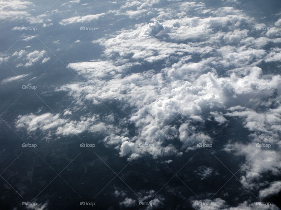 on a high ride in the clouds