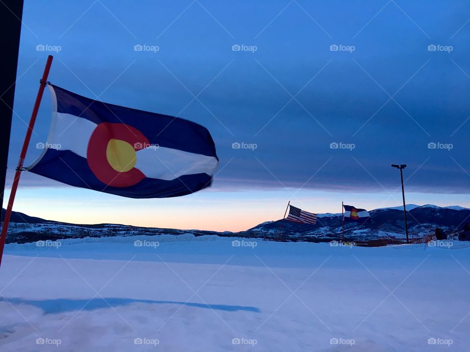 Colorado Flag- Frisco, CO