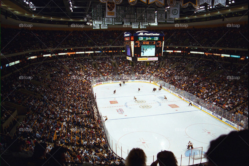 hockey ice spectators boston by kshapley