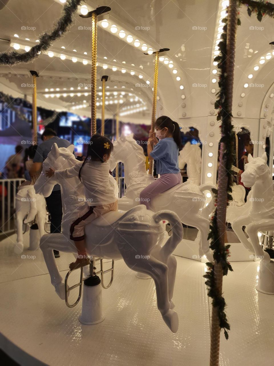 carnival celebration at night