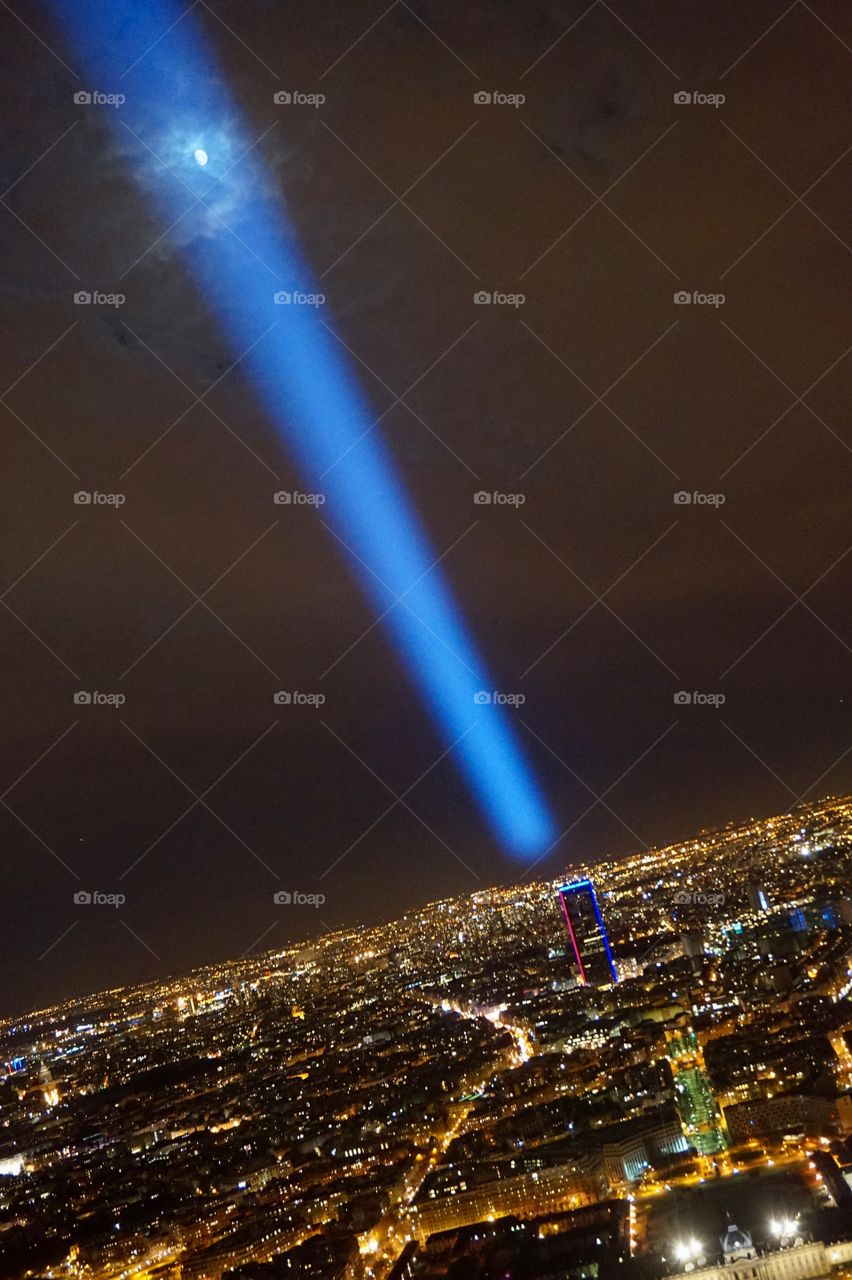 Paris from the top of the Eiffel Tower 