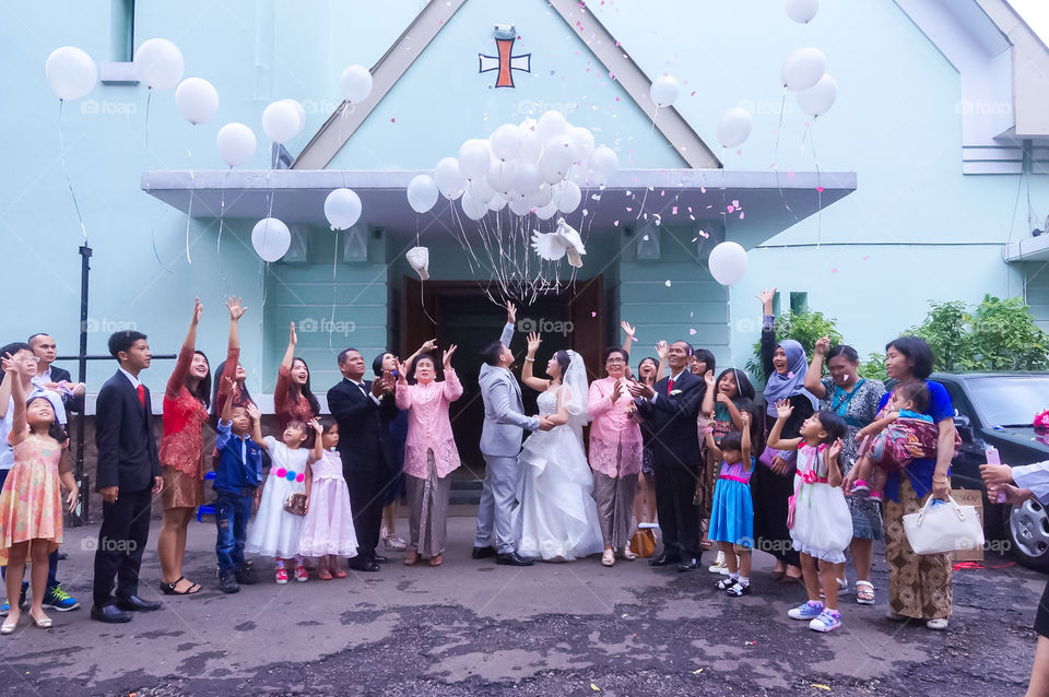 wedding in the church