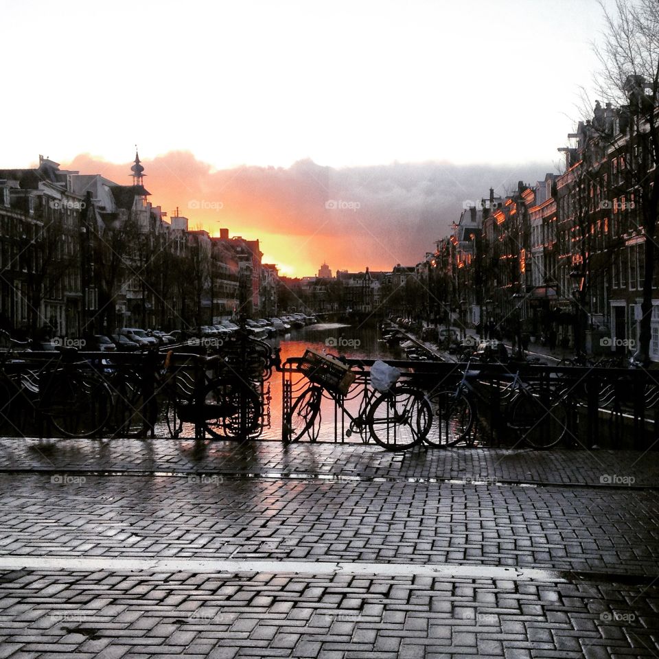 Sunrise in Amsterdam 