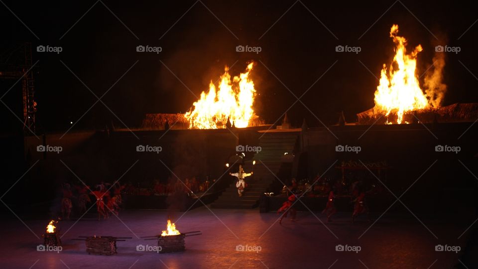 The Ramayana Ballet is actually not a ballet at all, which more like cultural dance artform, telling an epic story of the Ramayana, played at Prambanan temple, Central Java, Indonesia.