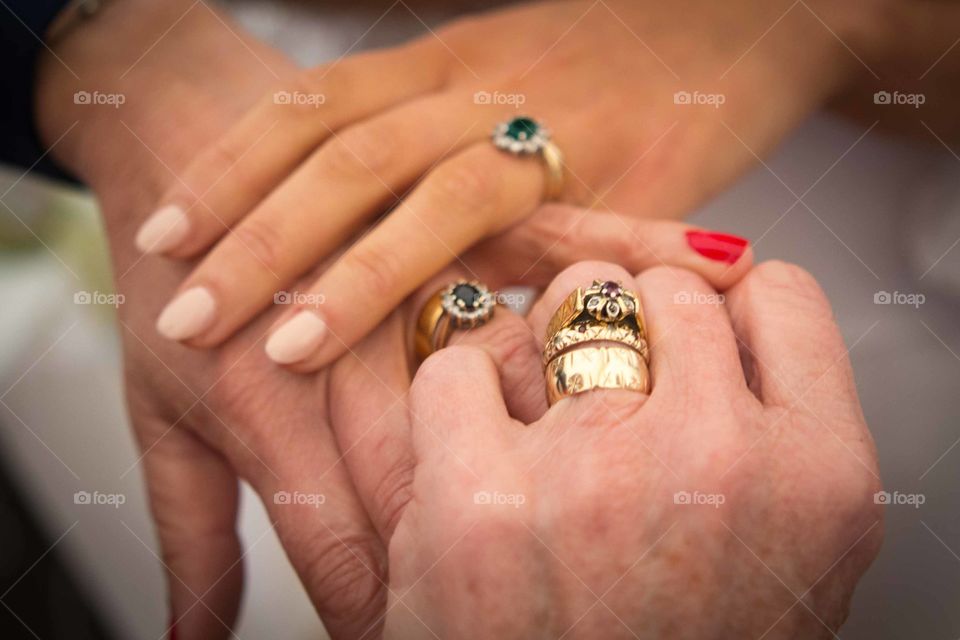 Mother and daughters. Mother and daughters