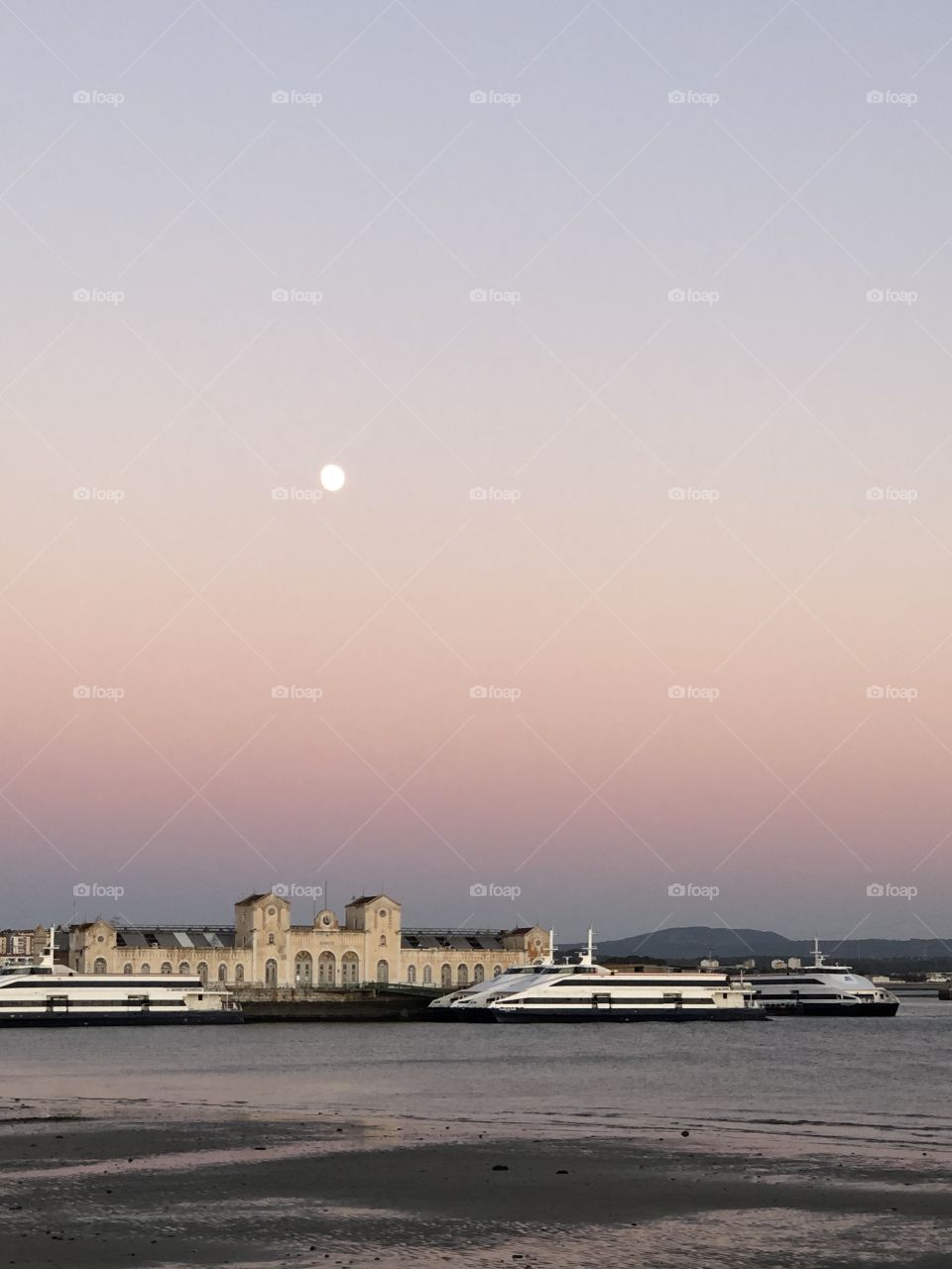 Nightfall by the river