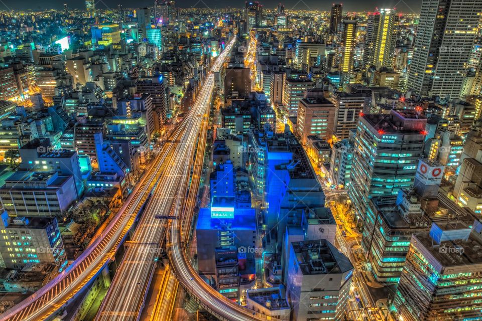 osaka Night view
