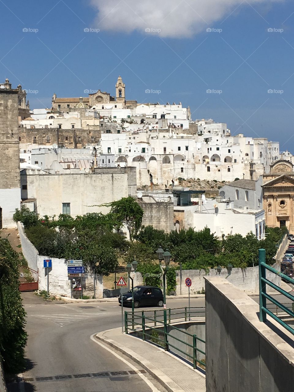 Detail view of Ostuni, the white town, Salento, Puglia, Italy