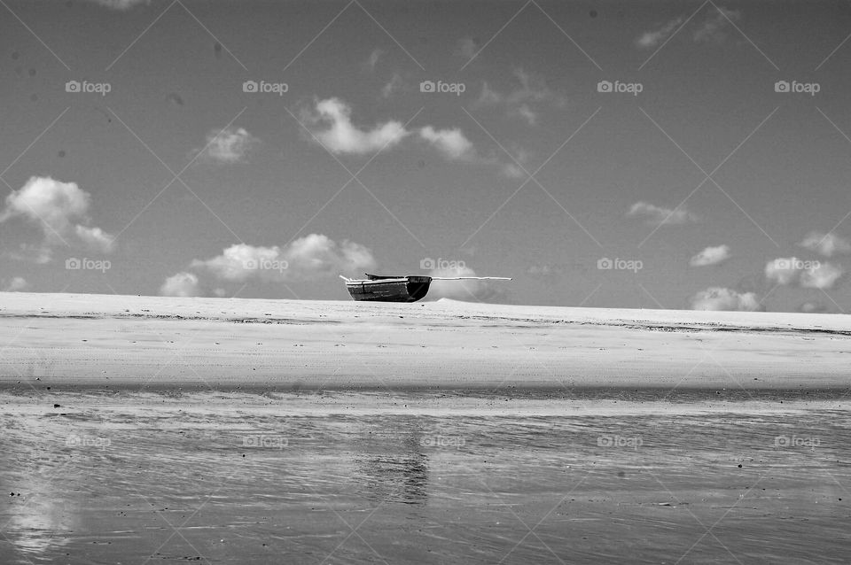 Fisher boat in the beach 