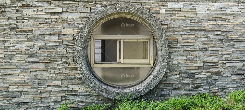 window of a building in the city