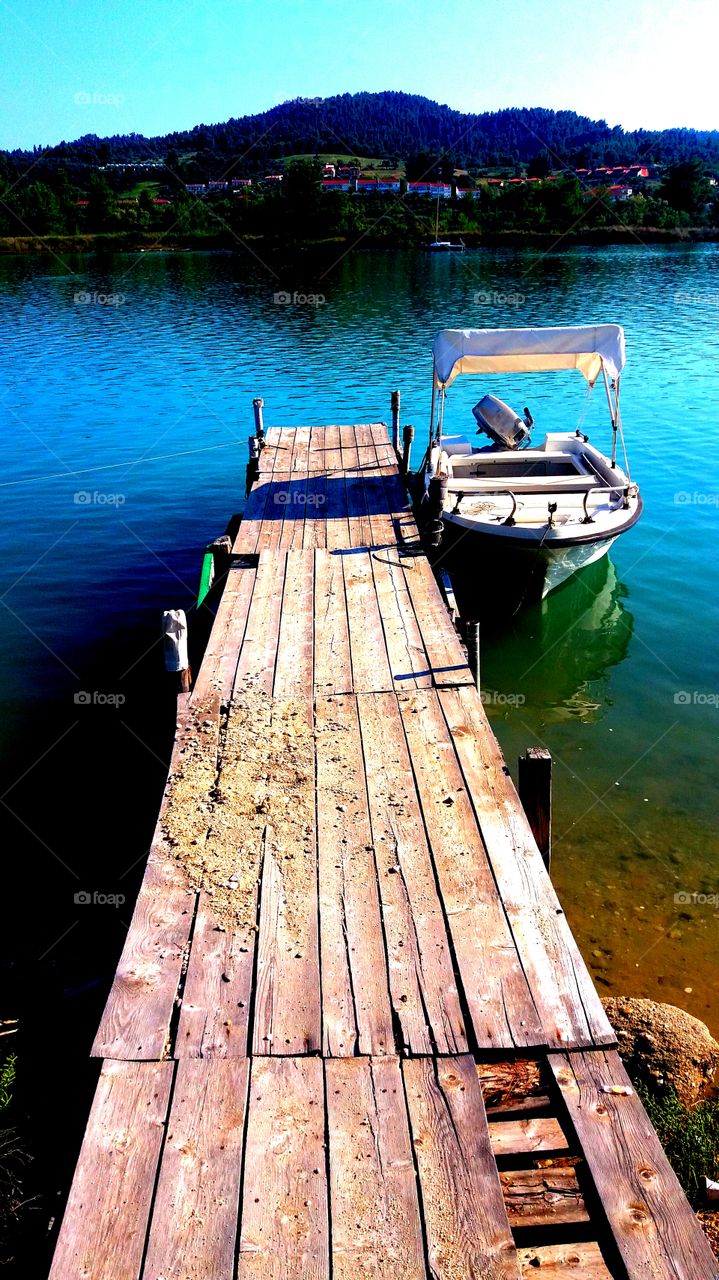 Small wooden pier