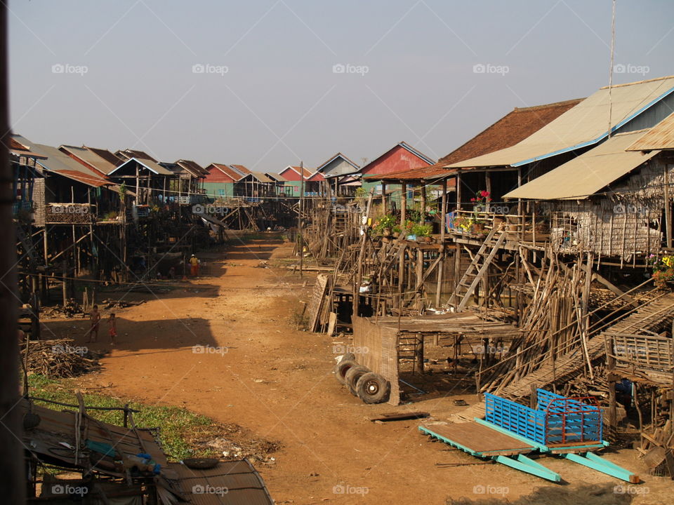 Floating village, Cambodia-dry season