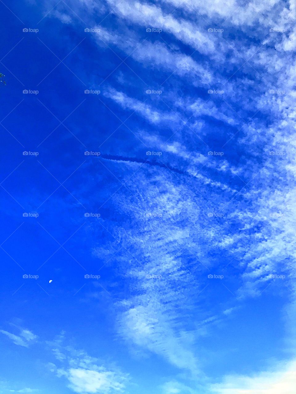 clouds in the blue sky