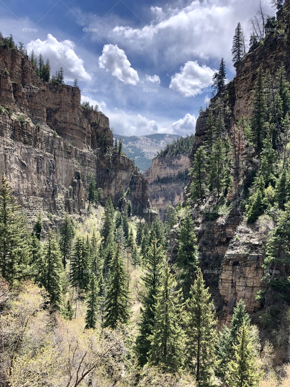 Stunning valley canyon from the top of a very long hike. 