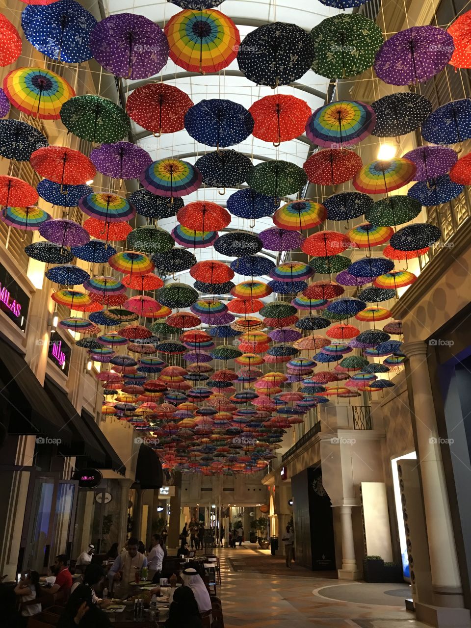 Umbrellas Abu Dhabi Mall deco 