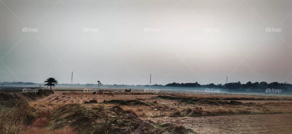 The beauty of village. 
Big landscape in village. 
Such a amazing weather.