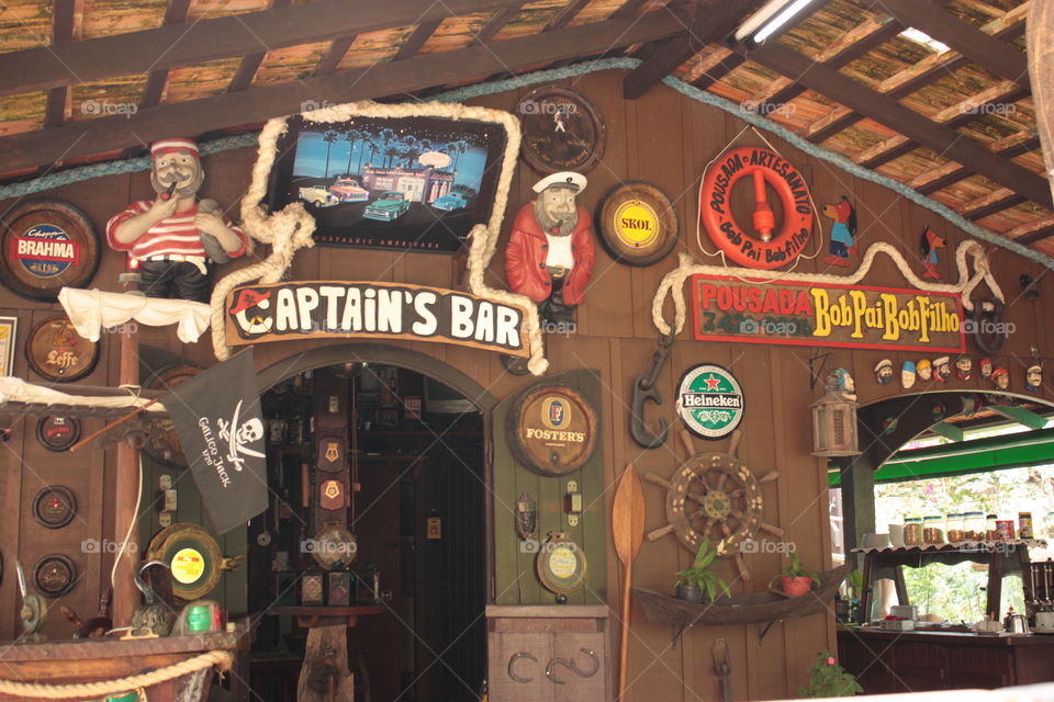 Pirate bar decoration in Captain`s Bar