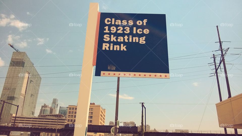 Skating sign