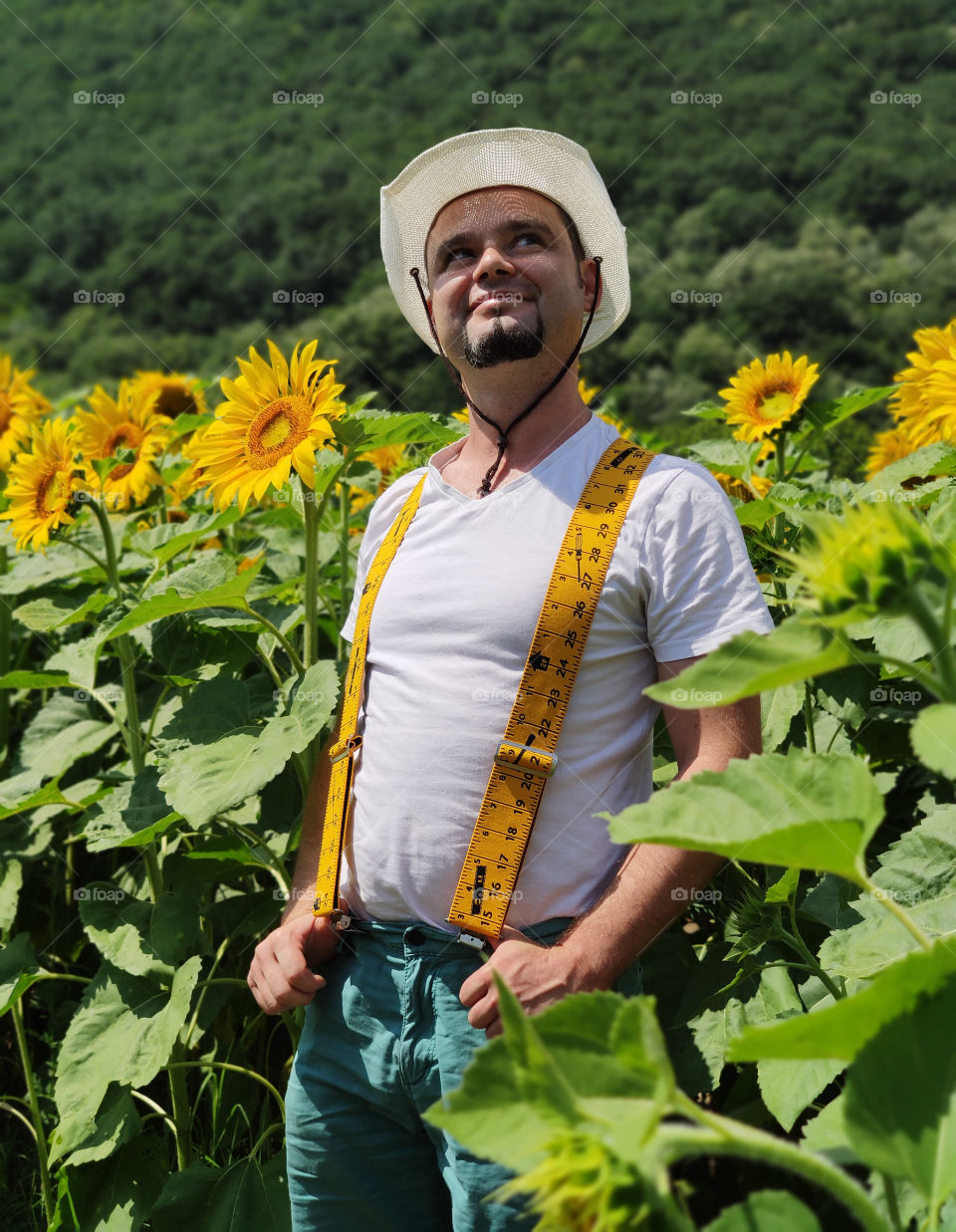 Happy in the rural field