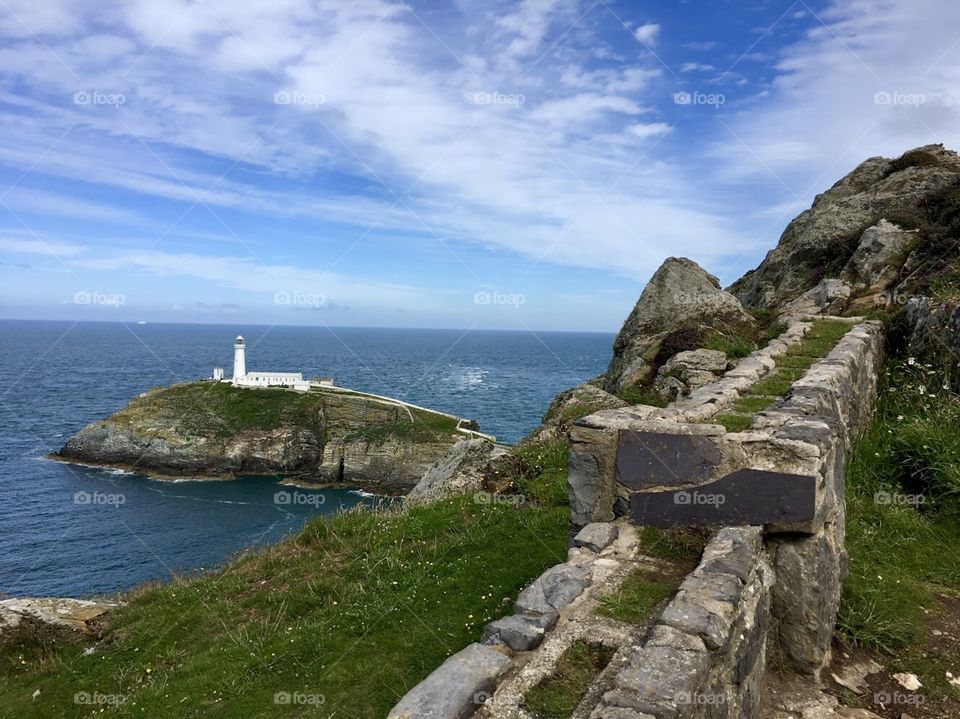South Stack Lighthouse on Holy Island at the very tip of Wales