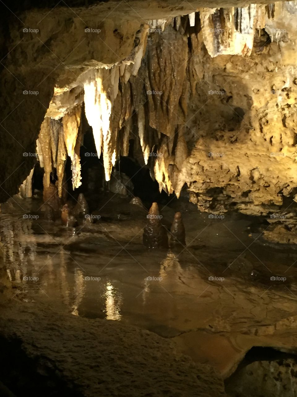 Underground cave in Wisconsin 
