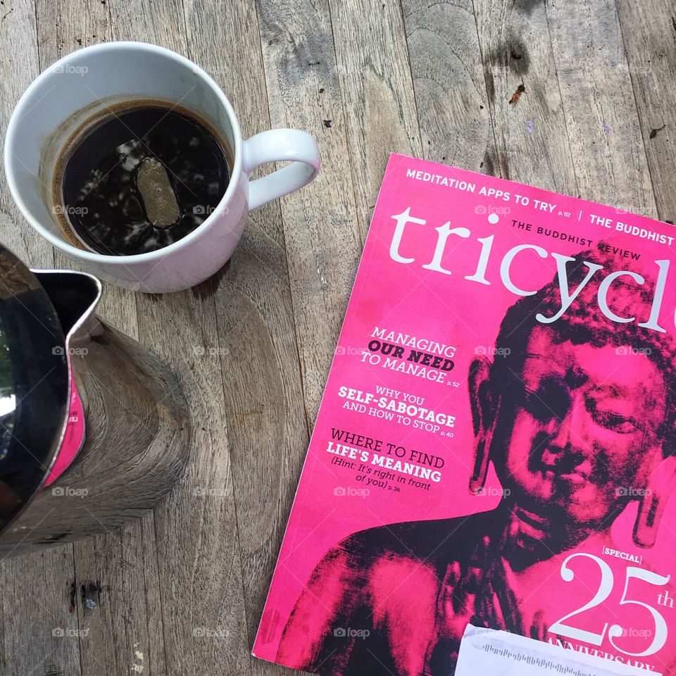 Post race coffee and rest. 