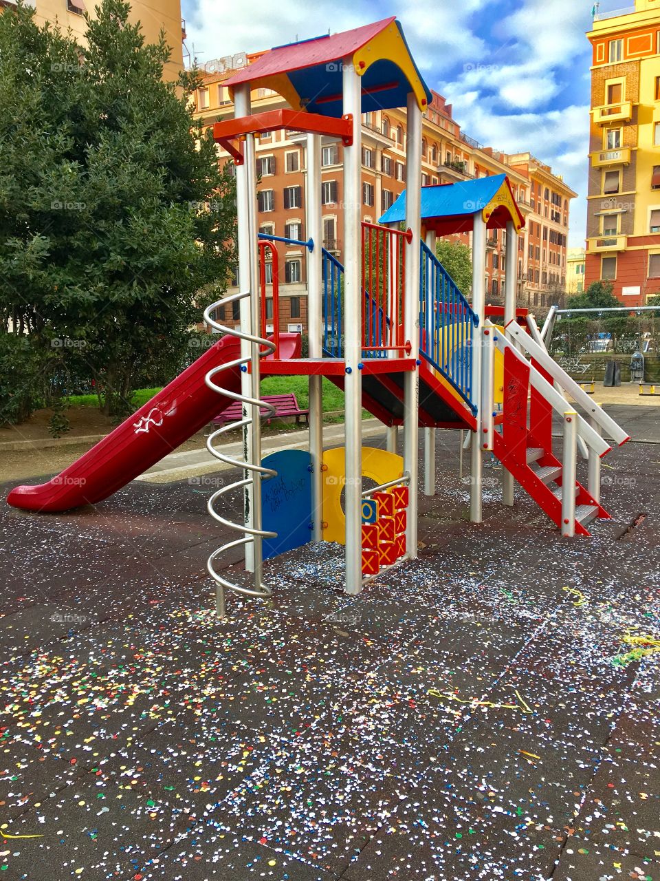 Carnival at the children’s playground in Rome 