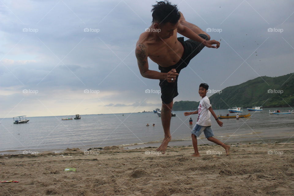 jump action kick sports