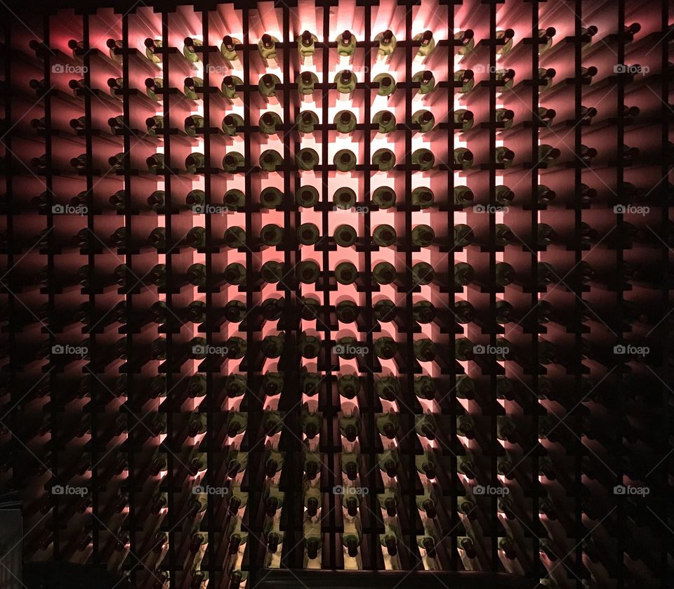Luxury Wine Rack Display NYC Bar