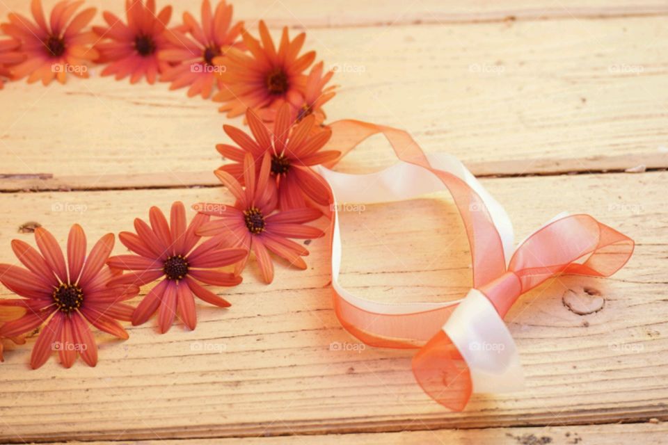 Flower Crown - Orange Daisy