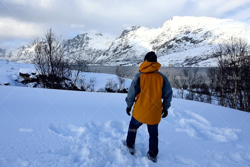 Enjoying winter day