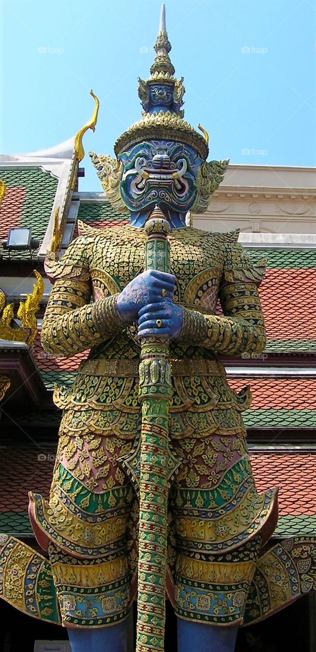 Thai guard statue