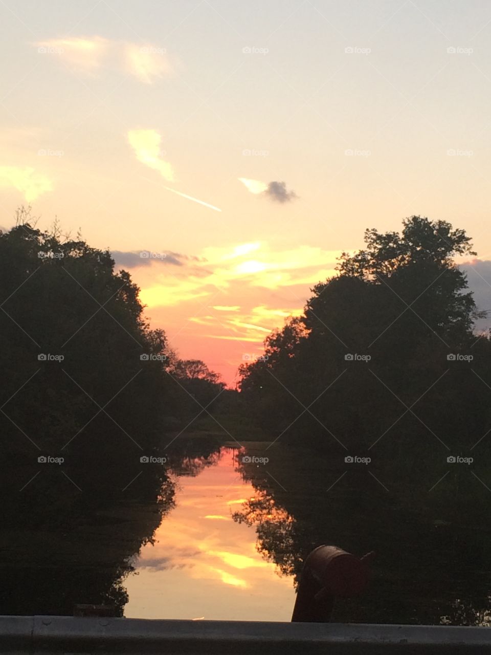 Sunset on the bayou