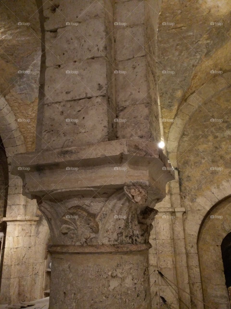 Inside medieval house dated from 12th century, France