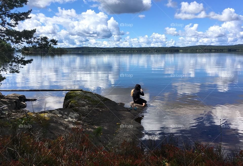 The girl by the Lake