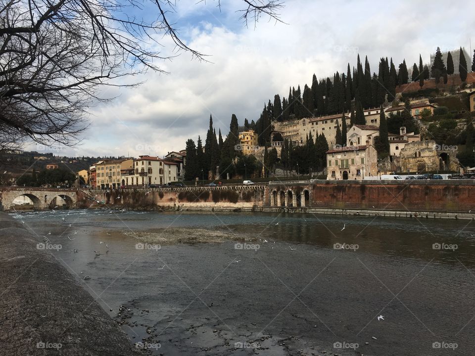 Adige Riverside, Verona, Italy