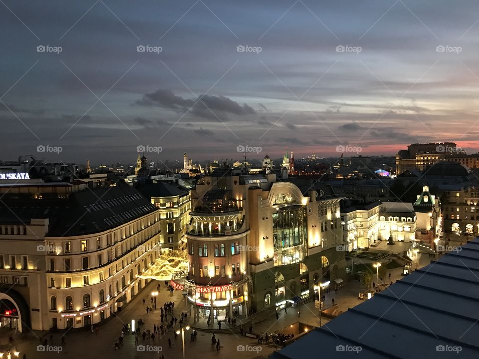 Moscow at night