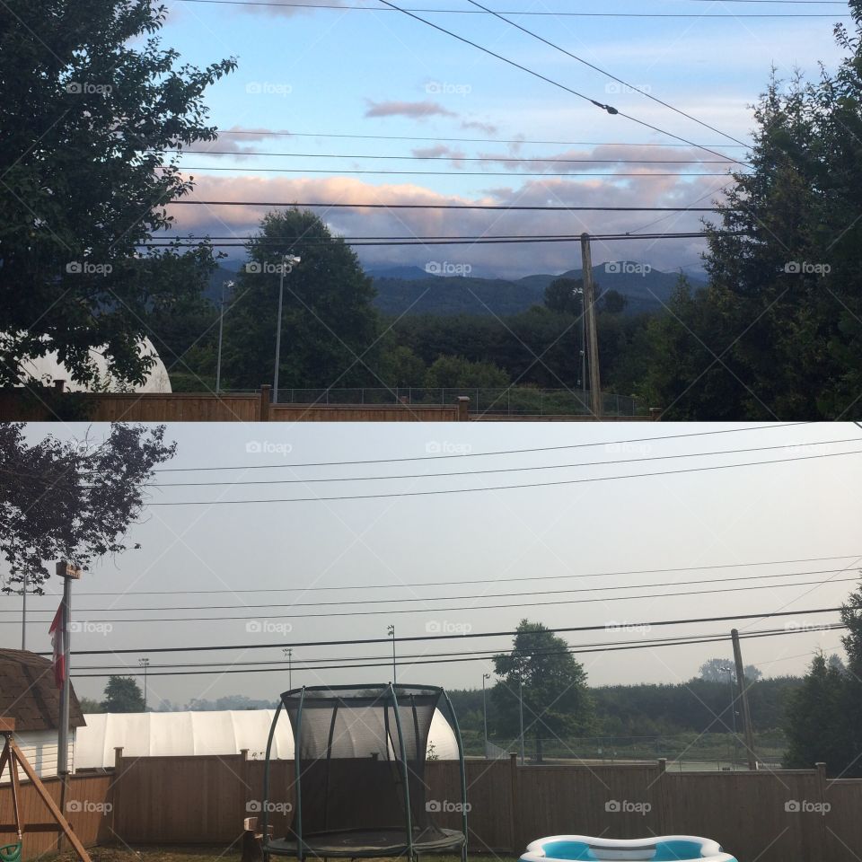 Smoke from BC fires :( 