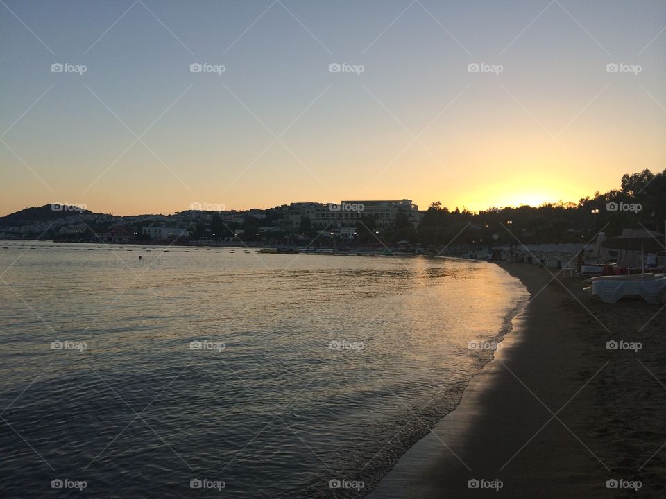 Sunset, Water, Dawn, Beach, Landscape