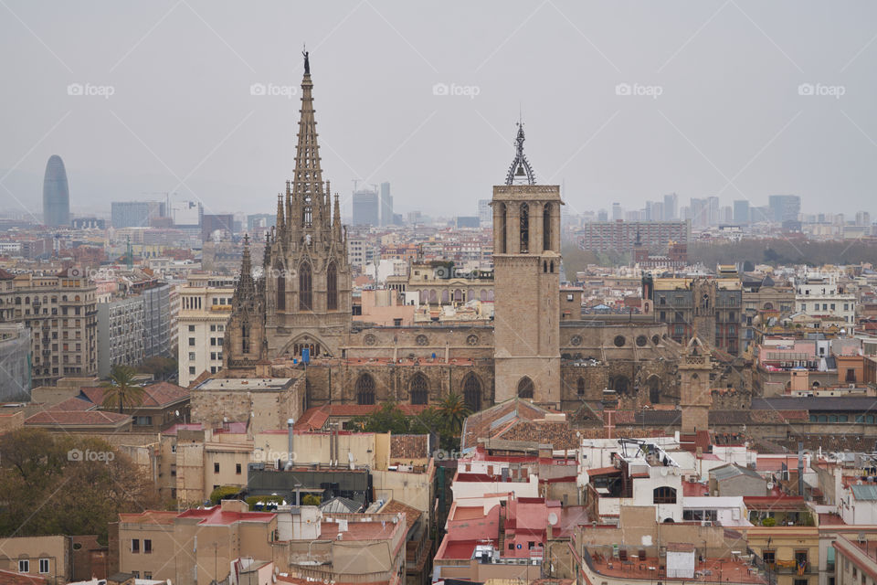 Barcelona desde la Torres de las Iglesia de Santa María del Pi