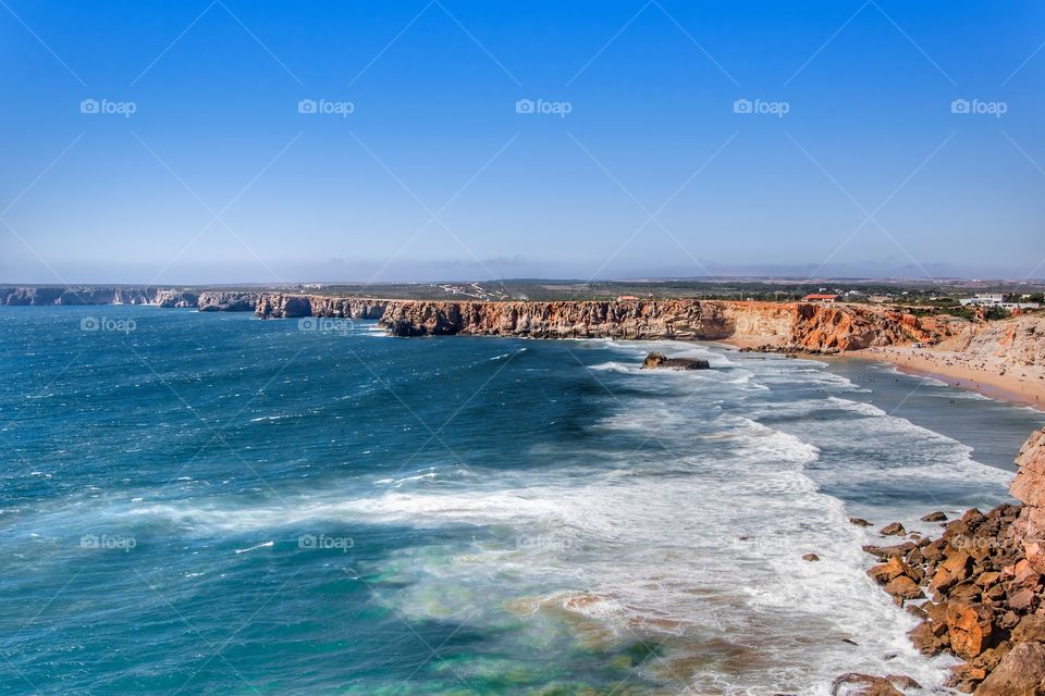 Cliffs at Sagres, Algarve, Portugal