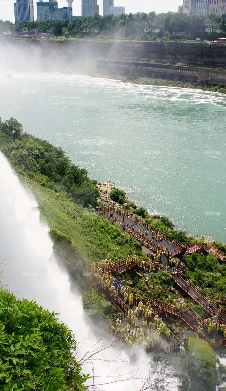 Scenic view of Niagara falls