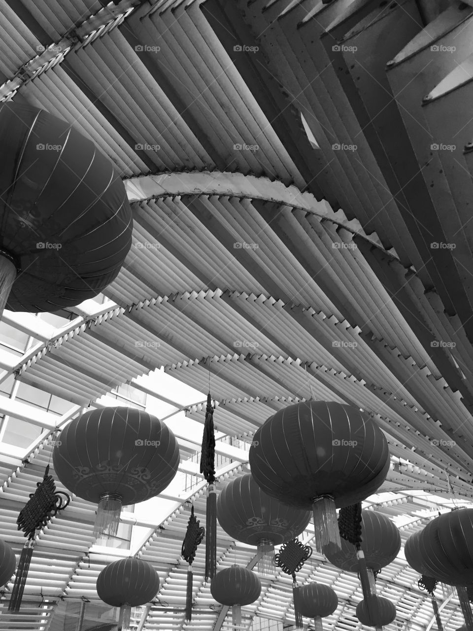 Chinese Hanging Lanterns and Chinese Knots in Shenzhen, China