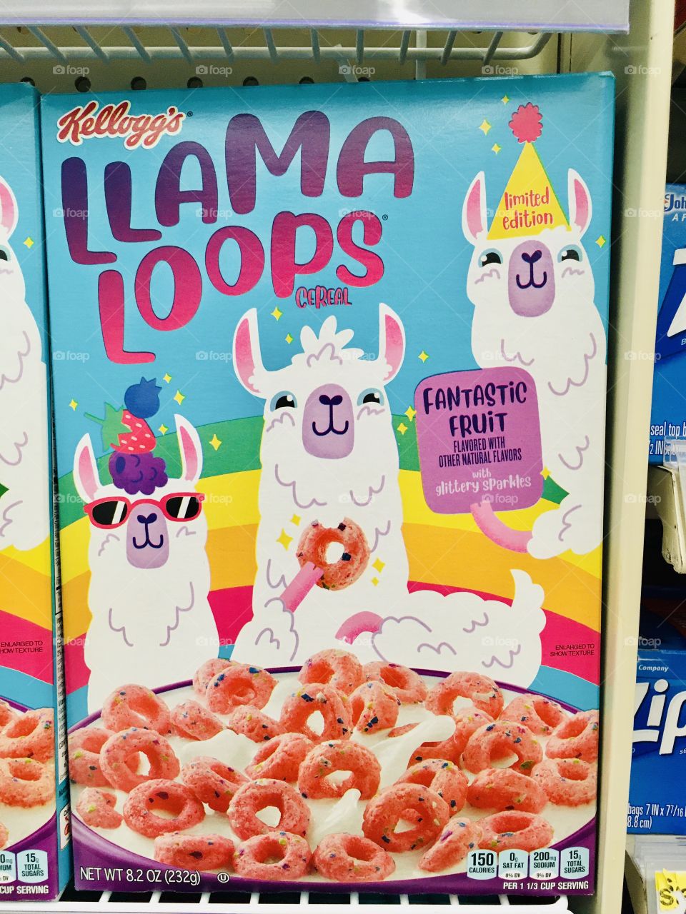 Kellogs llama loops cereal